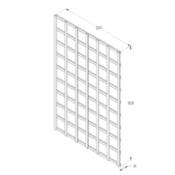 6ft Pine Trellis Panel, Pack Of 4 (W)120cm X (H)183cm 5 6ft Pine Trellis Panel, Pack Of 4 (W)120cm X (H)183cm -Garden And Outdoors 6ft pine trellis panel pack of 4 w 120cm x h 183cm5013053173343 18bq