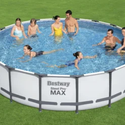 Bestway Steel Pro Max Polyvinyl Chloride (PVC) Pool (W) 5.49m X (L) 5.49m 11 Bestway Steel Pro Max Polyvinyl Chloride (PVC) Pool (W) 5.49m X (L) 5.49m -Garden And Outdoors bestway steel pro max polyvinyl chloride pvc pool w 5 49m x l 5 49m6942138983791 02i bq