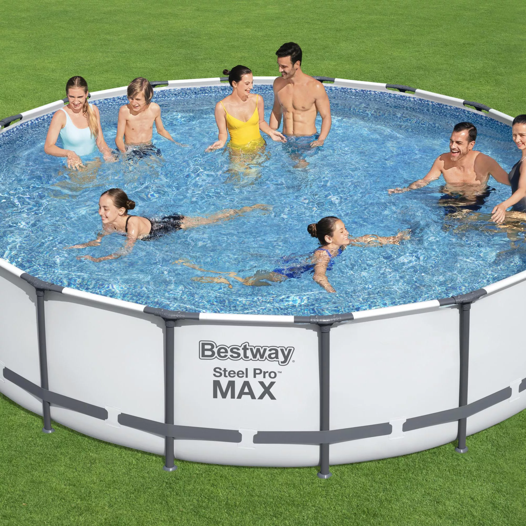 Bestway Steel Pro Max Polyvinyl Chloride (PVC) Pool (W) 5.49m X (L) 5.49m 6 Bestway Steel Pro Max Polyvinyl Chloride (PVC) Pool (W) 5.49m X (L) 5.49m - Image 6