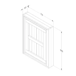 Forest Garden Fold Down Timber Garden Bar (Base Not Required) -Garden And Outdoors forest garden fold down timber garden bar base not required 5013053192276 02t