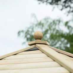 Forest Garden Furnished Hexagonal Gazebo, (W)3.3m (D)2.84m -Garden And Outdoors forest garden furnished hexagonal gazebo w 3 3m d 2 84m5013053172377 08i