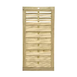 Garden And Outdoors -Garden And Outdoors forest garden kyoto wood slatted gate h 1 8m w 0 9m5013053145944 01c bq