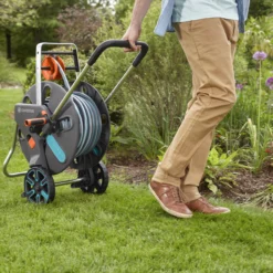 Gardena Aquaroll Freestanding Manual Hose Reel Set (L)50m 8 Gardena Aquaroll Freestanding Manual Hose Reel Set (L)50m -Garden And Outdoors gardena aquaroll freestanding manual hose reel set l 50m4078500032926 36c bq