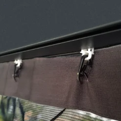 Palram - Canopia Dallas Grey Polyester (PES) Gazebo Netting, Pack Of 4 (L)2120mm (W)4400mm -Garden And Outdoors palram canopia dallas grey polyester pes gazebo netting pack of 4 l 2120mm w 4400mm7290108602708 02i