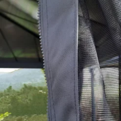 Palram - Canopia Dallas Grey Polyester (PES) Gazebo Netting, Pack Of 4 (L)2120mm (W)4400mm -Garden And Outdoors palram canopia dallas grey polyester pes gazebo netting pack of 4 l 2120mm w 4400mm7290108602708 03i