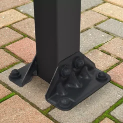 Palram - Canopia Olympia Grey Non-retractable Awning, (L)3.07m (H)3.05m (W)2.95m -Garden And Outdoors palram canopia olympia grey non retractable awning l 3 07m h 3 05m w 2 95m7290108133967 02i bq