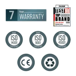 Palram - Canopia Sierra Grey Non-retractable Awning, (L)6.71m (H)3m (W)2.28m -Garden And Outdoors palram canopia sierra grey non retractable awning l 6 71m h 3m w 2 28m7290108138542 02t bq