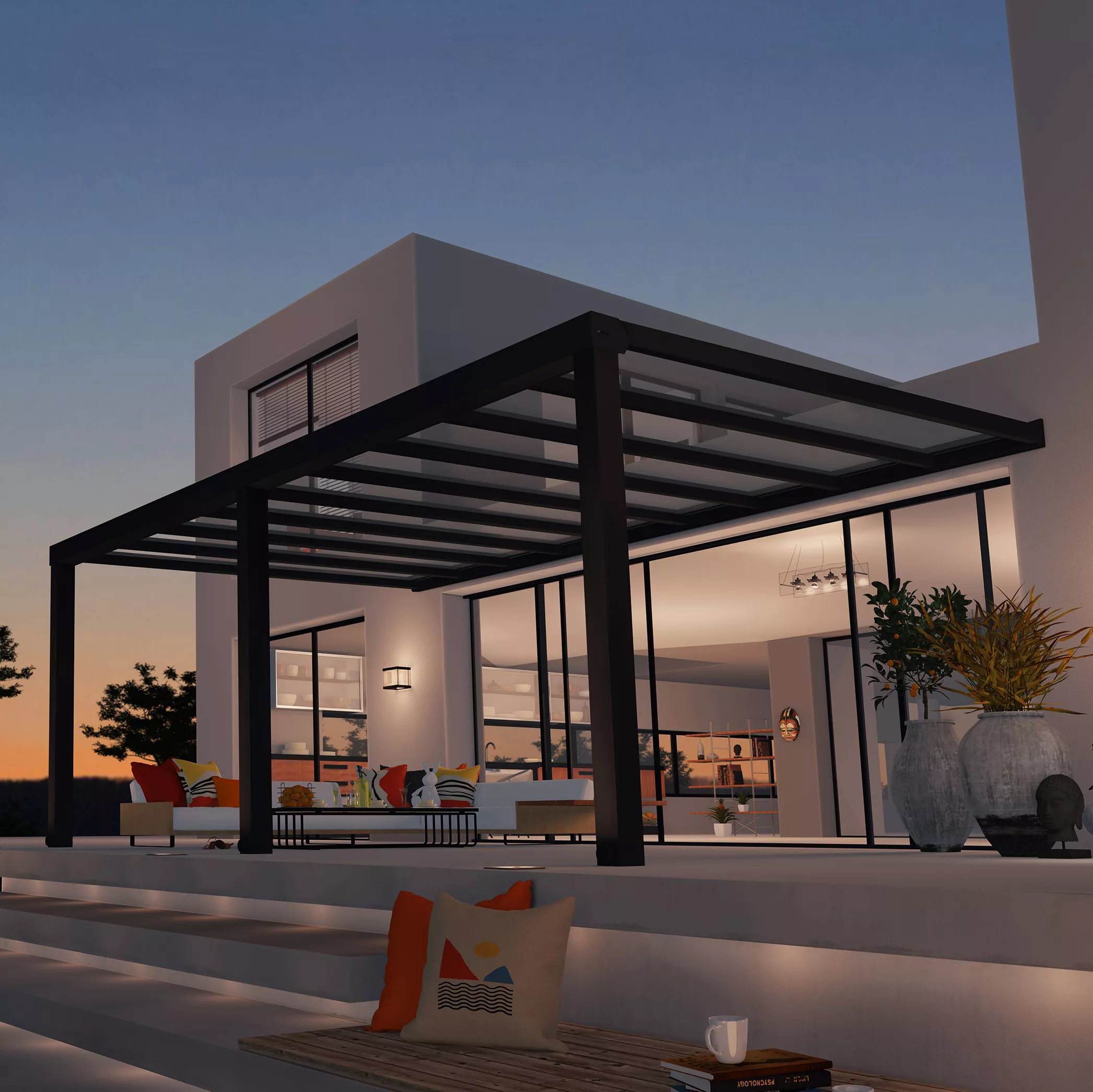 Palram - Canopia Stockholm Grey Non-retractable Awning, (L)5.88m (H)3.24m (W)3.41m 7 Palram - Canopia Stockholm Grey Non-retractable Awning, (L)5.88m (H)3.24m (W)3.41m - Image 7